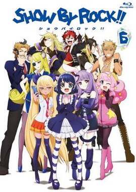 Cover of the sixth Blu-ray volume, showing the main cast
