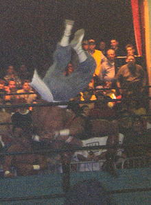 Sabu (top) and The Tazmaniac (bottom) debuted in ECW at Bloodfest. SabuTaz1997.png