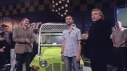 Top Gear Australia season 1 presenters from L to R: Warren Brown, Steve Pizzati, Charlie Cox. Top Gear Australia presenters.jpg