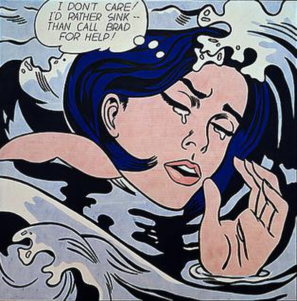 Drowning Girl (1963). On display at the Museum of Modern Art, New York