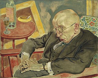 <i>The Poet Max Herrmann-Neisse</i> 1927 painting by George Grosz