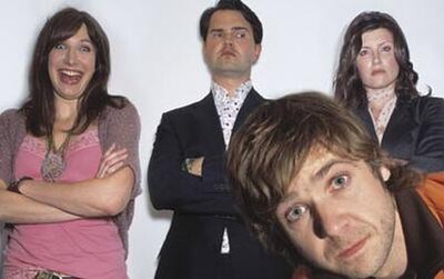 Original regular hosts Lucy Montgomery, Jimmy Carr, Sharon Horgan and Rob Rouse