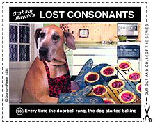 Example strip Lost Consonants by Graham Rawle 96 dog baking.jpg