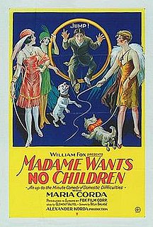<i>Madame Wants No Children</i> 1926 film