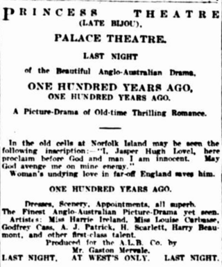 <i>One Hundred Years Ago</i> 1911 Australian film