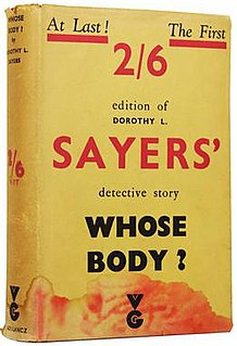 <i>Whose Body?</i> 1923 novel by Dorothy L. Sayers