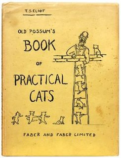 <i>Old Possums Book of Practical Cats</i> Book of poems by TS Eliot