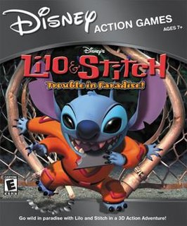 <i>Lilo & Stitch: Trouble in Paradise</i> 2002 video game tie-tin to Lilo & Stitch