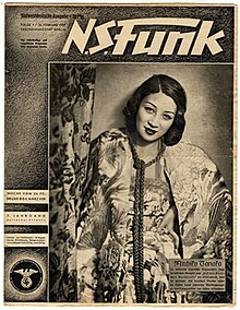 Issue 9, 1939 of N.S.-Funk, with Japanese singer Michiko Tanaka on the cover NS-Funk, no. 9, 1939.jpg