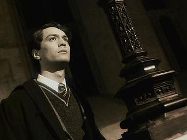 Young Tom in his fifth year at Hogwarts as played by Christian Coulson in Harry Potter and the Chamber of Secrets.