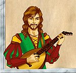 A screenshot of the Bard from the game Silversword. Silversword game screenshot - Bard.jpg