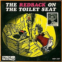 Redback на сиденье унитаза от Slim Newton -EP cover-1972.jpg