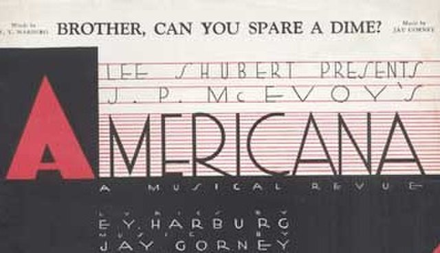 Sheet music cover for Americana