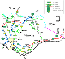 Highways of eastern Victoria