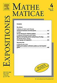 Expositionen Mathematicae cover.jpg