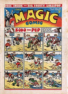 The third issue of the original run, dated 5 August 1939 The Magic Comic original run issue 3 - 5th Aug 1939 - FairUse.jpg