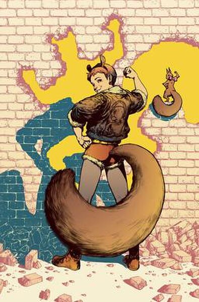 Textless variant cover of Unbeatable Squirrel Girl #6. Art by Kamome Shirahama.