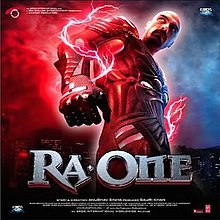 Ra.One's poster featuring Arjun Rampal. This look was kept in secrecy throughout the production of the film until release.