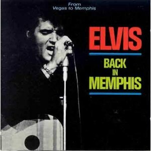 The cover of side three and side four, known as Elvis Back In Memphis