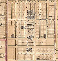 Bond Street (Toronto; 1861) Map Bond St 1861.jpg