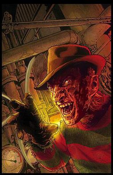 The cover to Wildstorm's A Nightmare on Elm Street #1.