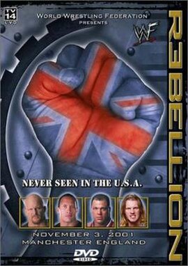 DVD cover featuring Stone Cold Steve Austin, The Rock, Kurt Angle and Chris Jericho