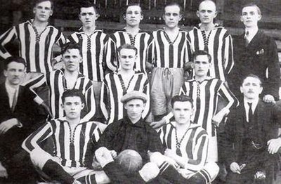 Squad of SK Slezská Ostrava in 1923