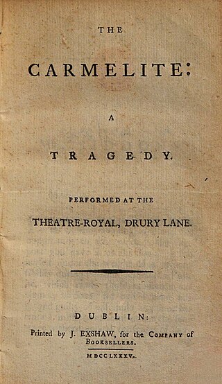 <i>The Carmelite</i> 1784 play