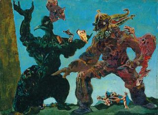 <i>The Barbarians</i> (painting) Painting by Max Ernst