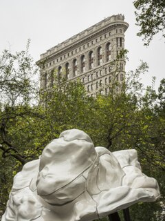 Arlene Shechet, Low Hanging Cloud (Lion), installation view, Full Steam Ahead, Madison Square Park, New York, 2018. Arlene Shechet Low Hanging Cloud 2018.jpg