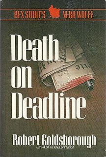 <i>Death on Deadline</i> book by Robert Goldsborough