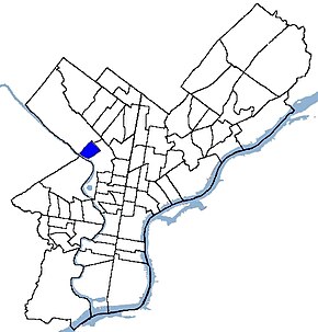 The East Falls section of Philadelphia County, Pennsylvania East Falls Map.jpg