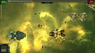 Battle showing enemy ships to the right Gratuitous Space Battles screenshot.jpg