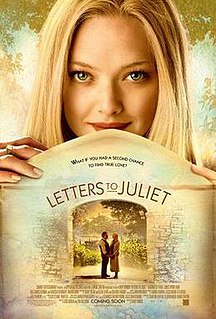 <i>Letters to Juliet</i> 2010 American romantic drama film directed by Gary Winick
