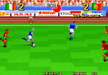 Play Arcade The Ultimate 11 - The SNK Football Championship / Tokuten Ou -  Honoo no Libero Online in your browser 