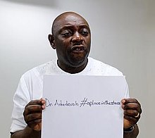 Arinze, flagging Dr. Ameyo Adadevoh for his #APlaceInTheStars campaign A Place in the Stars Promo image.jpg