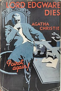 <i>Lord Edgware Dies</i> 1933 Poirot novel by Agatha Christie