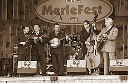 Del McCoury band at MerleFest in 2007. Mccoury-band.jpg