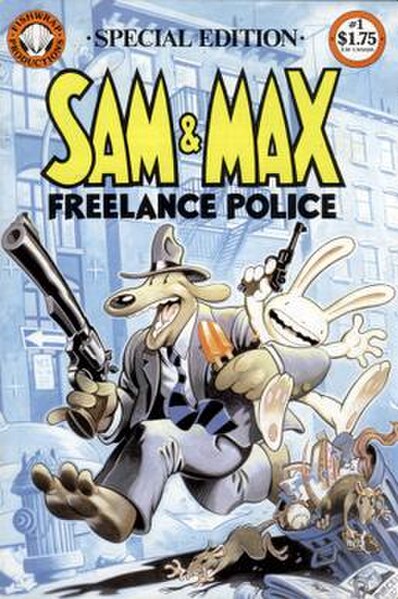 Sam & Max debuted in 1987, in a comic book series initially published by Fishwrap Productions.