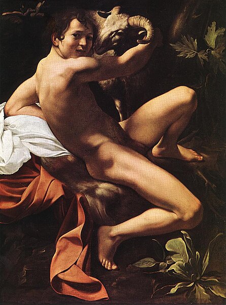 File:Caravaggio Baptist Musei Capitolini, Rome.jpg