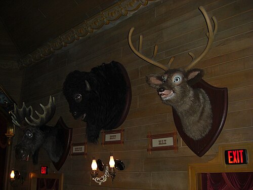 Melvin, Buff, and Max (left to right) at the Walt Disney World Country Bear Jamboree