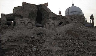 <span class="mw-page-title-main">Prahladpuri Temple</span> Destroyed Hindu temple in Multan, Pakistan