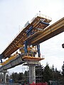 Elevated guideway Construction at YVR, Nov 18, 2006