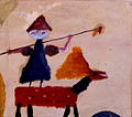 "The hero" (oil on paper, 52x58cm, 1967)