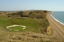 6th hole, Port Coombe at the Bridport & West Dorset Golf Club