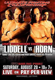 UFC 54 UFC mixed martial arts event in 2005