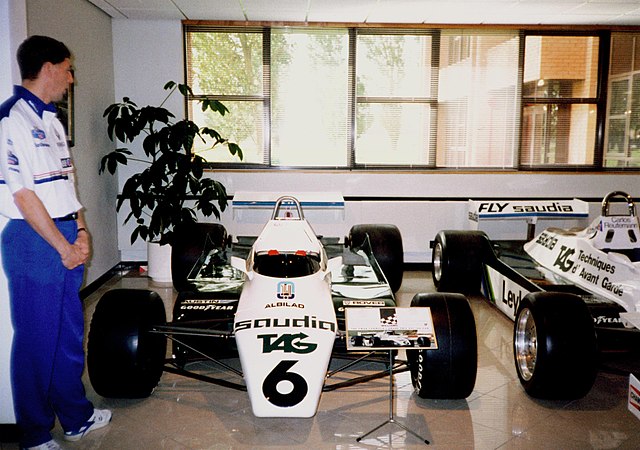 Keke Rosberg's FW08 used during the 1982 season when Rosberg won the Drivers' Championship recording only a single win during the season