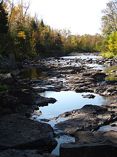 Knife River (Lake Superior) river flowing into Lake Superior in Minnesota, United States of America