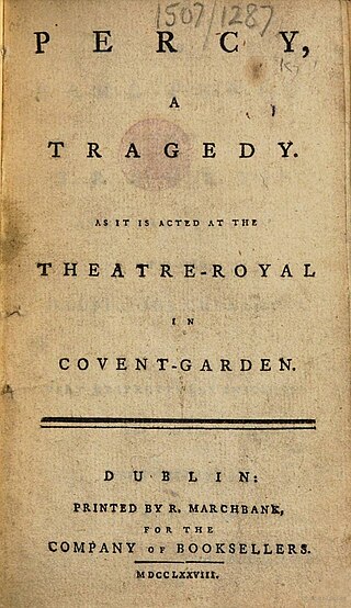 <i>Percy</i> (play) 1777 play