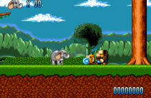 In-game screenshot Rolo to the Rescue in-game screenshot (Sega Genesis).png